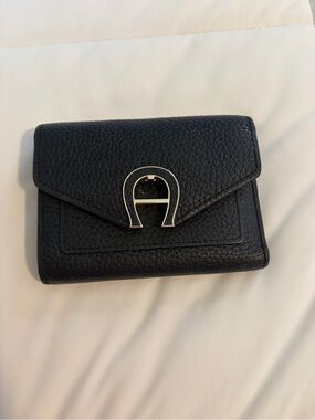 Etienne Aigner Black Leather Wallet